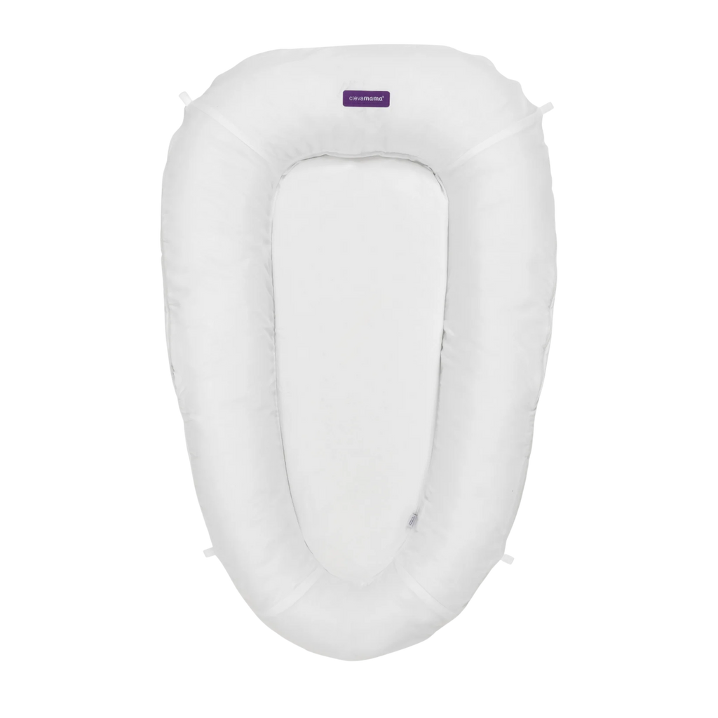 White ClevaFoam Baby Pod on transparent background.