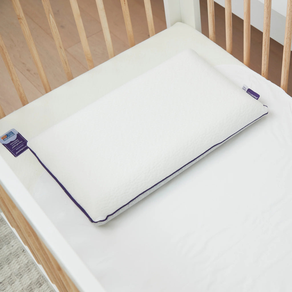 ClevaFoam Toddler Pillow on ClevaFoam Support Mattress