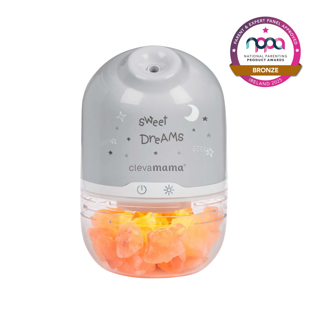 ClevaMama ClevaPure Himalayan Salt Lamp with NPPA Bronze Award for 2025.